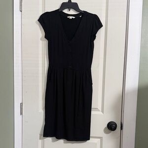 Boden Black Midi Dress LBD